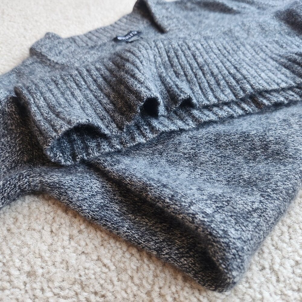 NWOT Athleta Vital V Wool/Cashmere Tunic Sweater Marled Grey - Picture 9 of 12